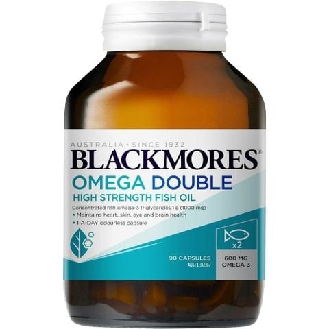 Blackmores Viên Uống Dầu Cá Liều Omega Gấp 2 Lần Double High Strength Fish Oil 90 Viên