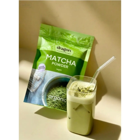 Dragon Superfoods Bột Matcha Hữu Cơ Bổ Sung Dưỡng Chất 100g