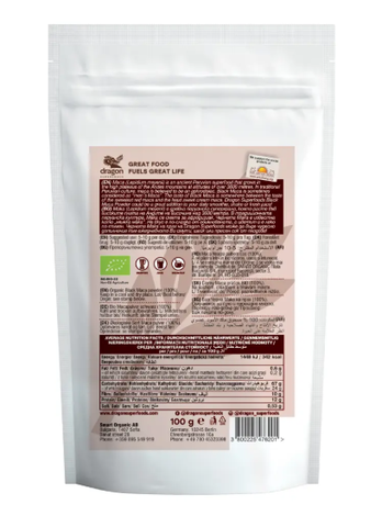 Dragon Superfoods Bột Maca Đen Hữu Cơ Bổ Sung Dinh Dưỡng 100g