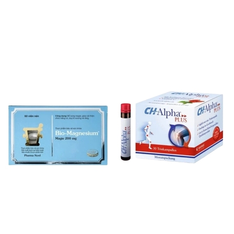 Combo CH - Alpha Plus & Pharma Nord Viên Uống Bio-MagnesiumHỗ Trợ Xương Khớp, Cơ Và Hệ Thần Kinh