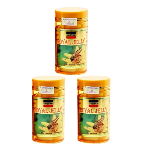 Combo 3 Hộp Costar Viên Uống Sữa Ong Chúa 1450mg 60 Viên