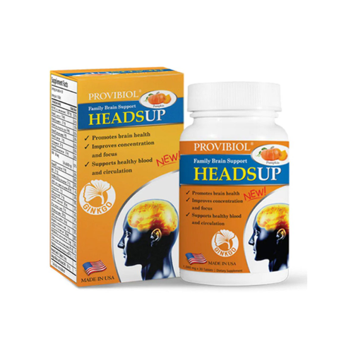 Provibiol Headsup Viên Uống Bổ Não Hỗ Trợ Tăng Cường Tuần Hoàn Não 30 Viên