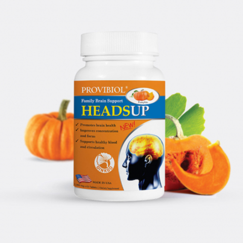 Provibiol Headsup Viên Uống Bổ Não Hỗ Trợ Tăng Cường Tuần Hoàn Não 60 Viên