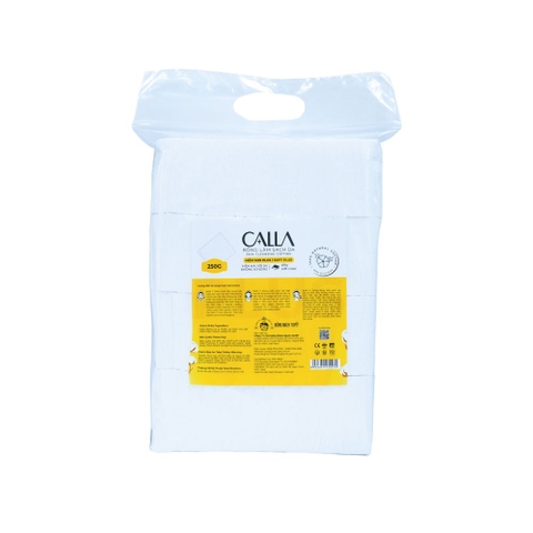 Calla Bông Tẩy Trang Làm Sạch Da Mềm Mịn 250gr - Làm Sạch Đắp Mặt Nạ Hằng Ngày
