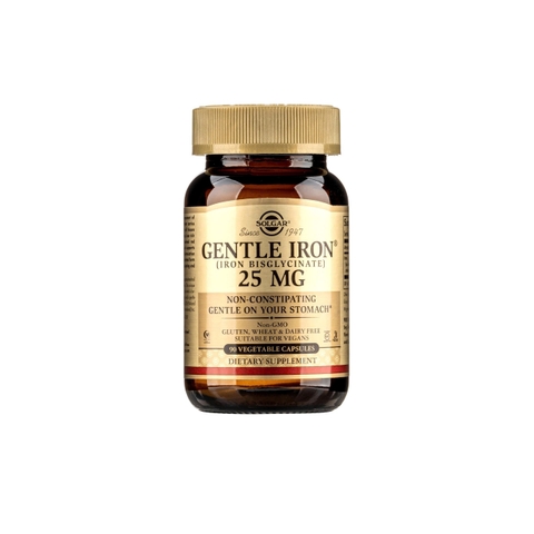 Solgar Viên Uống Iron Bis Glycinate Hỗ Trợ Bổ Sung Sắt 25MG 90 Viên