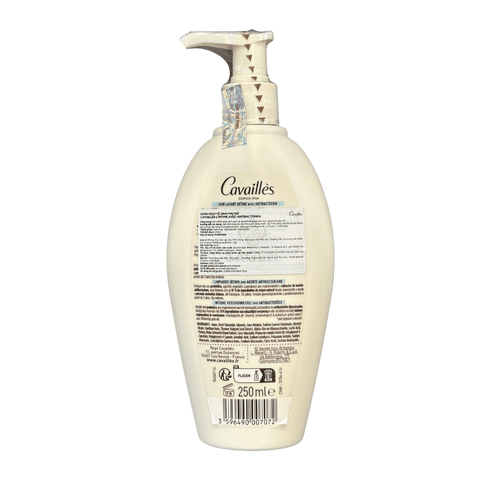 Cavailles L'intime Dung Dịch Vệ Sinh Phụ Nữ Avec Antibactérien 24H Ngăn Mùi Ngừa Khuẩn Bảo Vệ Tối Ưu 250ml