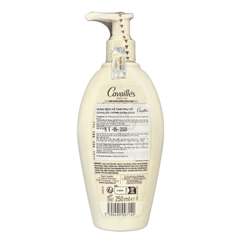 Cavailles L'intime Dung Dịch Vệ Sinh Phụ Nữ Extra - Doux 4X Dịu Viêm Dành Cho Da Siêu Nhạy Cảm 250 ML