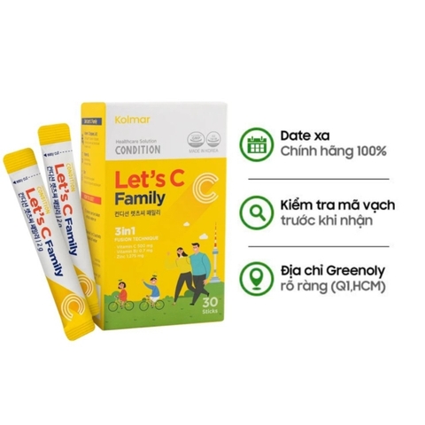 [TẶNG KÈM 0Đ] 3 Gói Bổ Sung Vitamin C & Kẽm & B2 - Kolmar