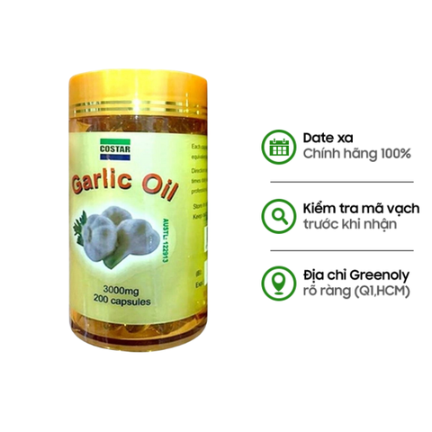 Costar Viên Uống Tinh Dầu Tỏi Garlic Oil 3000mg 200 Viên