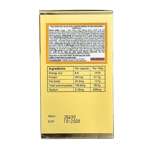 Costar Viên Uống Tăng Cường Sinh Lý Essence Of Kangaroo 20800max 100 Viên
