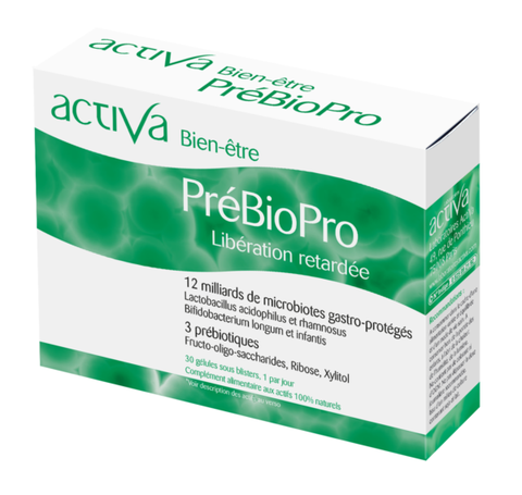Activa Viên Uống Men Vi Sinh Bien-etre PréBioPro Bổ Sung Lợi Khuẩn Cho Tiêu Hóa Hộp 30 Viên
