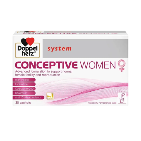 Doppelherz Bột Pha Uống Conceptive Women Hỗ TRợ Sức Khỏe Sinh Sản Nữ Hộp 30 Gói