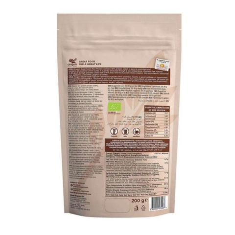 Dragon Superfoods Bột Protein Gạo Hữu Cơ Bổ Sung Đạm Thực Vật 200g