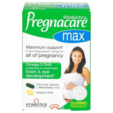 Vitabiotics Viên Uống Pregnacare Max Omega 3 DHA Cung Cấp Vitamin Và Khoáng Chất Cho Phụ Nữ Mang Thai 84 Viên (chính hãng)