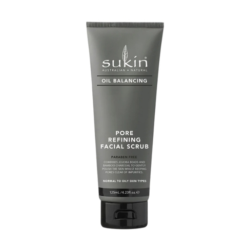 Sukin Kem Làm Sạch Tế Bào Chết Cân Bằng Dầu Oil Balancing Pore Refining Facial Scrub 125ml