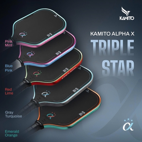 Vợt Pickleball Kamito Alpha-X 3 Sao 16mm