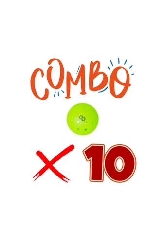 Combo 10 Trái Bóng Wika Pickleball 48 Lỗ QD48