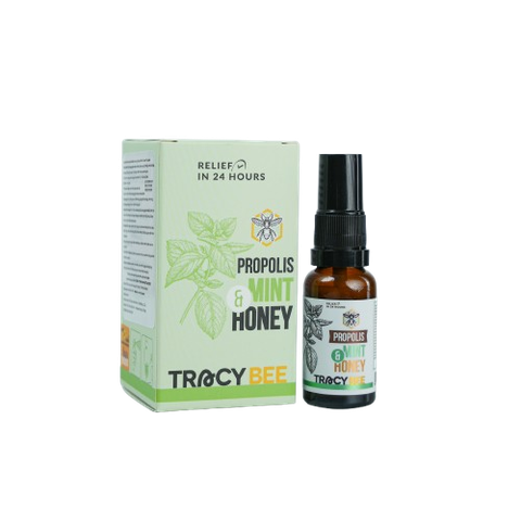 Tracybee Xịt Keo Ong Xanh Vị Bạc Hà Dạng Xịt Hỗ Trợ Trị Ho, Viêm Họng 20ml
