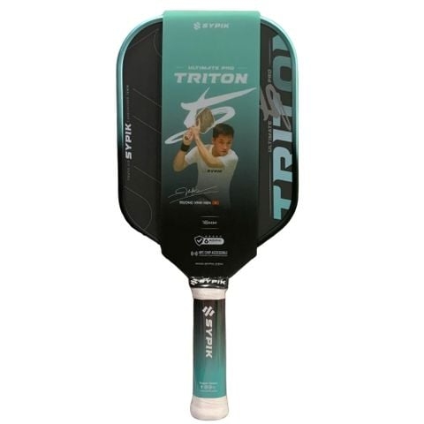 Sypik Vợt Pickleball Triton 5 Pro Ultimate Gen 5 Bản Chữ Ký Trương Vinh Hiển 16mm Màu Xanh Ngọc Chill Mint