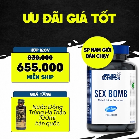 Applied Nutrition Viên Uống Hỗ Trợ Nam Giới 120 viên - Chính Ngạch Anh Quốc, Bán Chạy Nhất