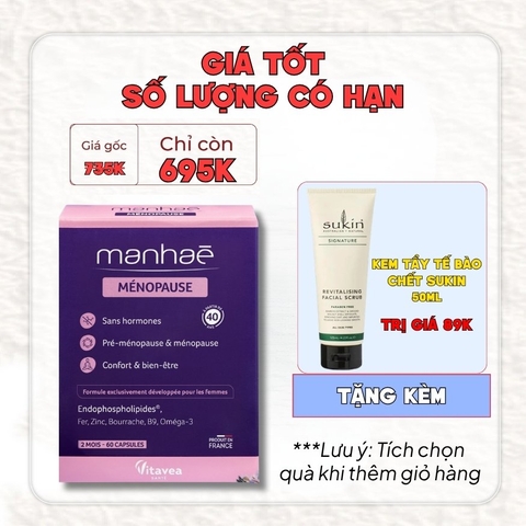 Cân Bằng Nội Tiết Manhae Từ Pháp, Không Gây U Nang, U Xơ - Nhập Chính Ngạch, Xuất VAT, Cửa Hàng HCM