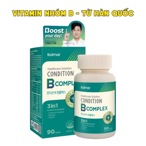 Kolmar Viên Uống Bổ Sung Vitamin Nhóm B (90 Viên) - Chính Ngạch Hàn Quốc
