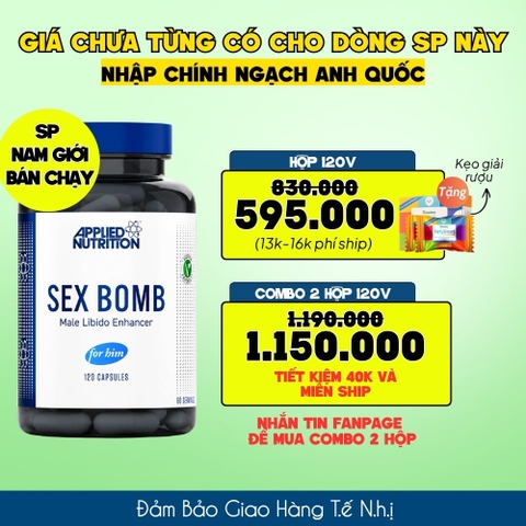 Applied Nutrition Viên Uống Hỗ Trợ Nam Giới 120 viên - Chính Ngạch Anh Quốc, Bán Chạy