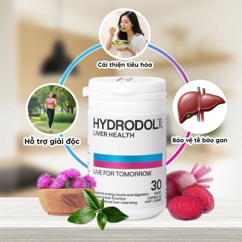 Hydrodol Viên Uống Liver Health  Bổ Gan Thải Độc Mát Gan 30 viên - Chính Ngạch Úc
