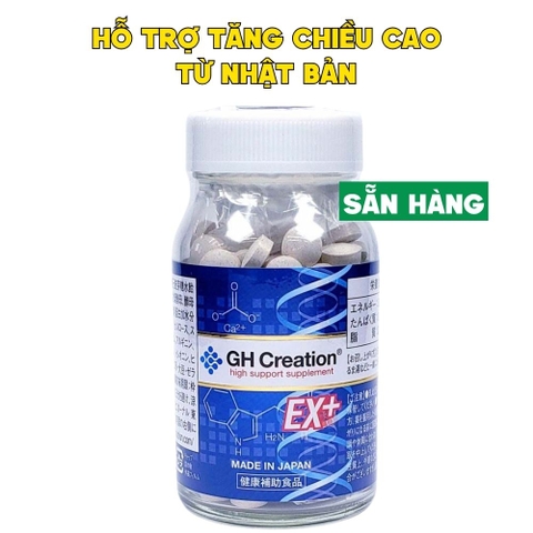 [SẴN HÀNG] GH Creation Viên Uống Hỗ Trợ Tăng Chiều Cao Ex+ (270 viên) - Chính Ngạch Nhật Bản