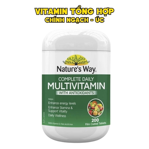 Nature’s Way Viên Uống Vitamin Tổng Hợp Complete Daily Multivitamin 100 Viên - Chính Ngạch Úc
