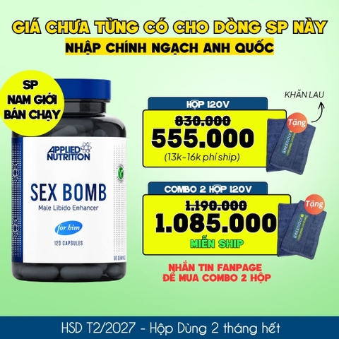 Applied Nutrition Viên Uống Hỗ Trợ Nam Giới 120 Viên (Dùng 2 Tháng) | Chính Ngạch Anh | Bán Chạy | HSD 28/02/2027