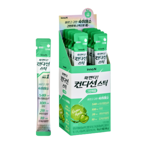 Combo 10 Hộp Inno.N Thạch Giải Độc Gan Chiết Xuất Khúng Khéng Vị Táo 10 Gói