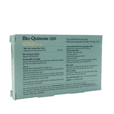 Pharma Nord Viên Uống Bio Quinone Q10 Gold 100 Mg Hỗ Trợ Tim Mạch 30 Viên