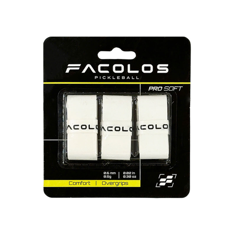 Combo 12 Cái Facolos Cuốn Cán Vợt Pickleball Pro Grips Màu Trắng