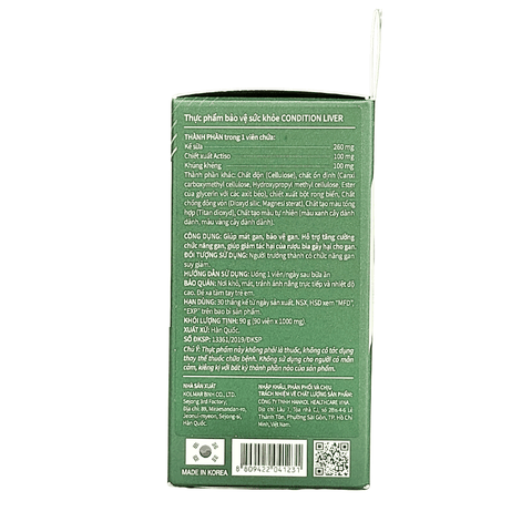 Kolmar Thực Phẩm Hỗ Trợ Tăng Cường Chức Năng Gan Condition Liver 90 Viên