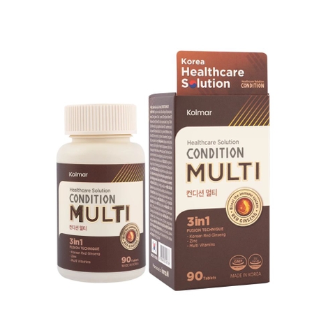 Kolmar Viên Uống Hỗ Trợ Tăng Cường Sức Khỏe Giảm Mệt Mỏi Condition Multi 90 Viên [Mua 1 Tặng 1]