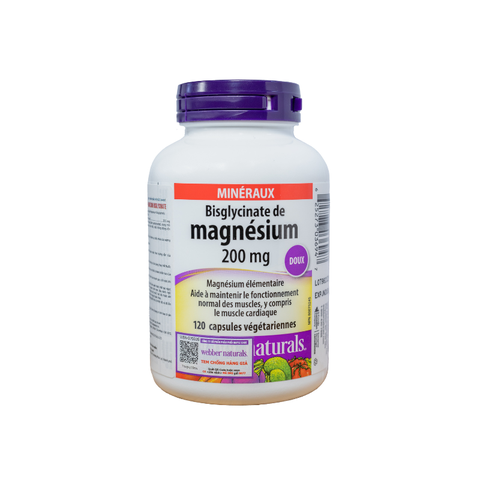 Webber Naturals Viên Uống Magie Magnesium Bisglycinate 200mg - Chính Ngạch Canada, Xuất VAT