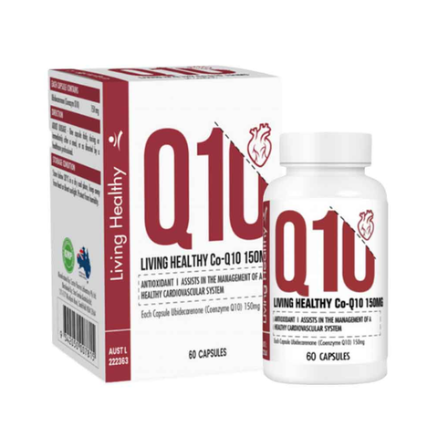 Living Healthy Viên Uống COQ10 150mg Hỗ Trợ Sức Khỏe Tim Mạch 60 Viên