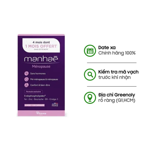 Cân Bằng Nội Tiết Cho Phụ Nữ Tiền Mãn Kinh Manhae Của Pháp Không Gây U Nang, U Xơ