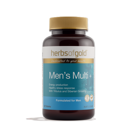 Herbs Of Gold Viên Uống Men's Multi + Hỗ Trợ Tăng Cường Sức Khỏe Nam Giới 60 Viên