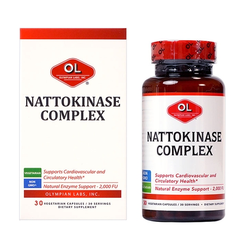 Olympian Labs Viên Uống Hỗ Trợ Giảm Tai Biến Mạch Máu Não Nattokinase Complex 30 Viên