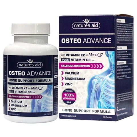 Natures Aid Viên Uống Bổ Xương Khớp Osteo Advance 60 Viên