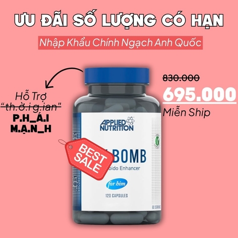 Applied Nutrition Viên Uống Hỗ Trợ Nam Giới 120 viên - Từ Anh Quốc