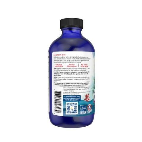 Nordic Naturals Dung Dịch Children's DHA Liquid Hỗ Trợ Bổ Sung DHA Cho Trẻ Em Chai 237ml