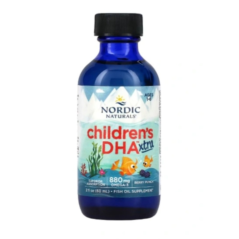 Nordic Naturals Dung Dịch Children's DHA Xtra Hỗ Trợ Bổ Sung DHA Cho Trẻ Em Chai 60ml
