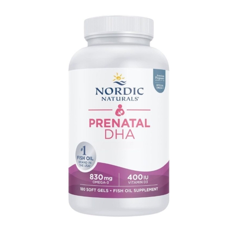 Nordic Naturals Viên Uống Prenatal DHA Hỗ Trợ Bổ Sung DHA Cho Phụ Nữ Mang Thai Và Sau Sinh Hộp 180 Viên