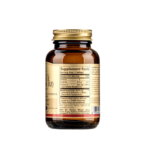 Solgar Viên Uống Bổ Sung Vitamin E 400 IU Hỗ Trợ Chống Lão Hóa 50 Viên