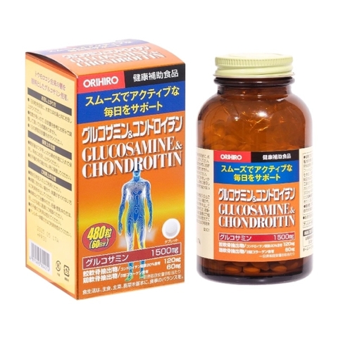 Orihiro Viên Uống Hỗ Trợ Xương Khớp Glucosamine & Chondroitin 480 Viên