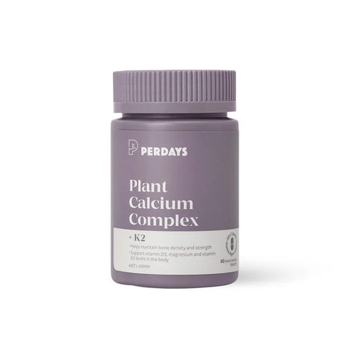 Perdays Viên Uống Plant Calcium Complex K2 Bổ Sung Canxi Hữu Cơ Cho Mẹ Bầu 60 Viên