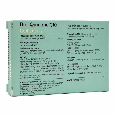 Pharma Nord Viên Uống Bio Quinone Q10 Gold 100 Mg Hỗ Trợ Tim Mạch 30 Viên